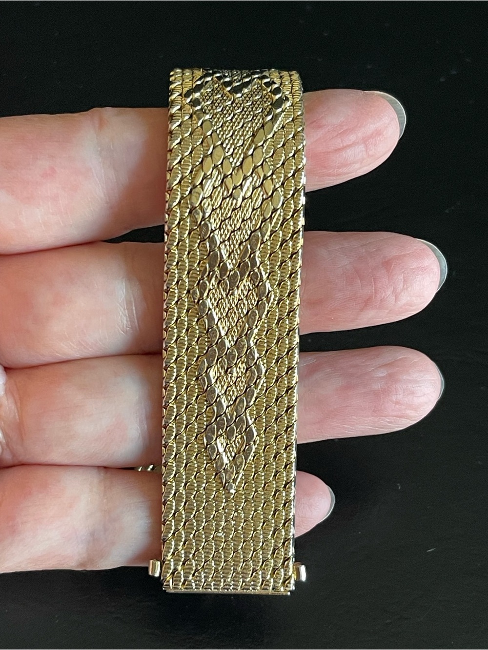 Vintage Decesare Italy 14KT gold plated bracelet.